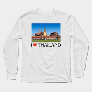 I Love Thailand Photo Of Bangkok Grand Palace Long Sleeve T-Shirt